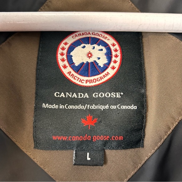 Canada Goose Chelsea Style Down Parka Women’s L Brown Arctic Program Made Canada - Picture 3 of 16